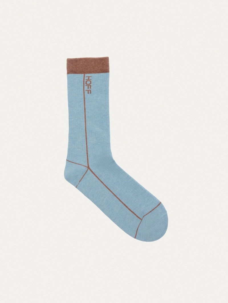 Women's HOFF Stripe Socks Accessories Blue Philippines | F9R-4506