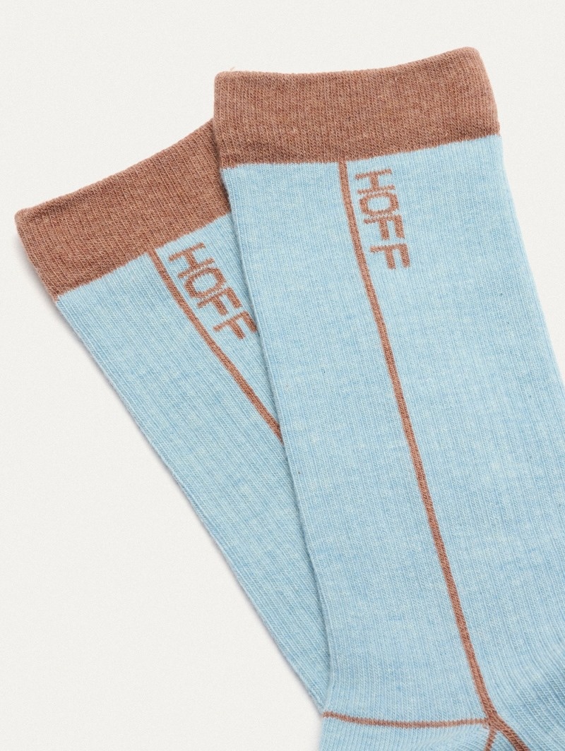 Women's HOFF Stripe Socks Accessories Blue Philippines | F9R-4506