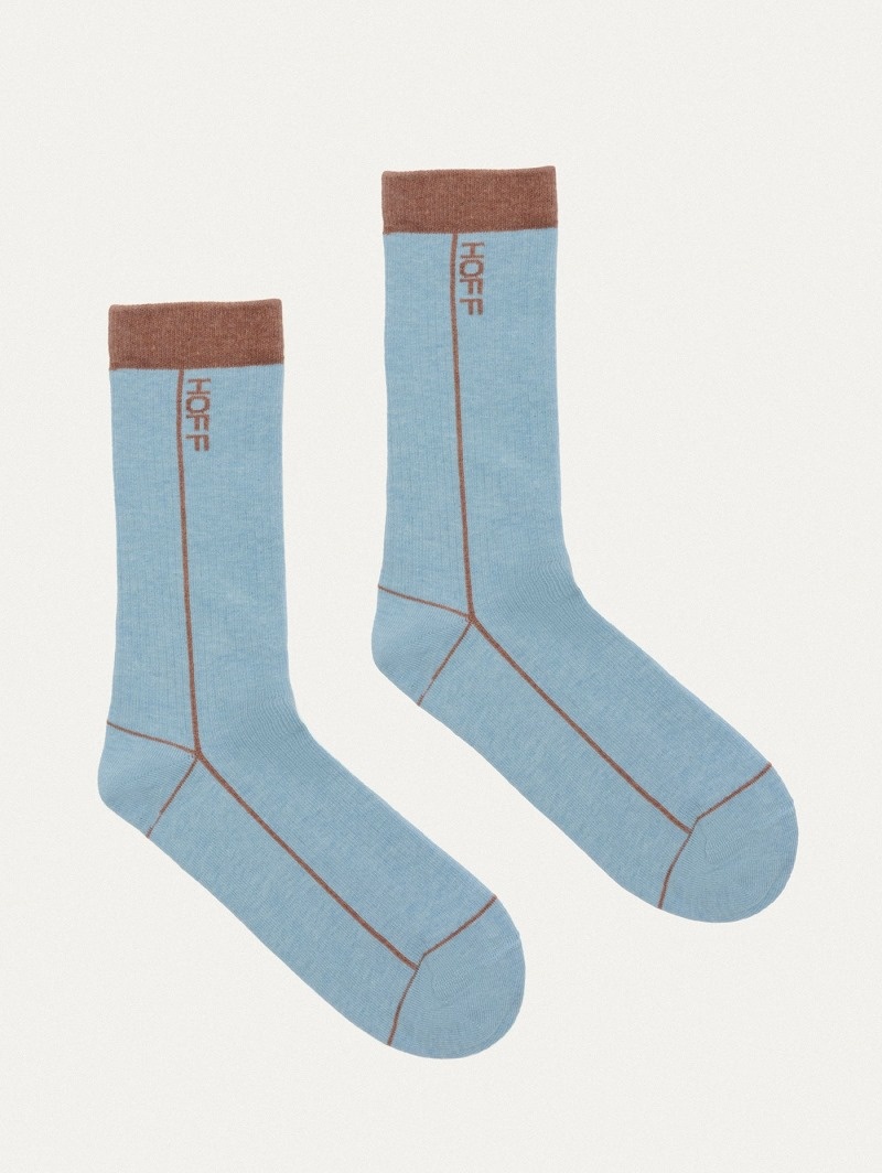 Women's HOFF Stripe Socks Accessories Blue Philippines | F9R-4506